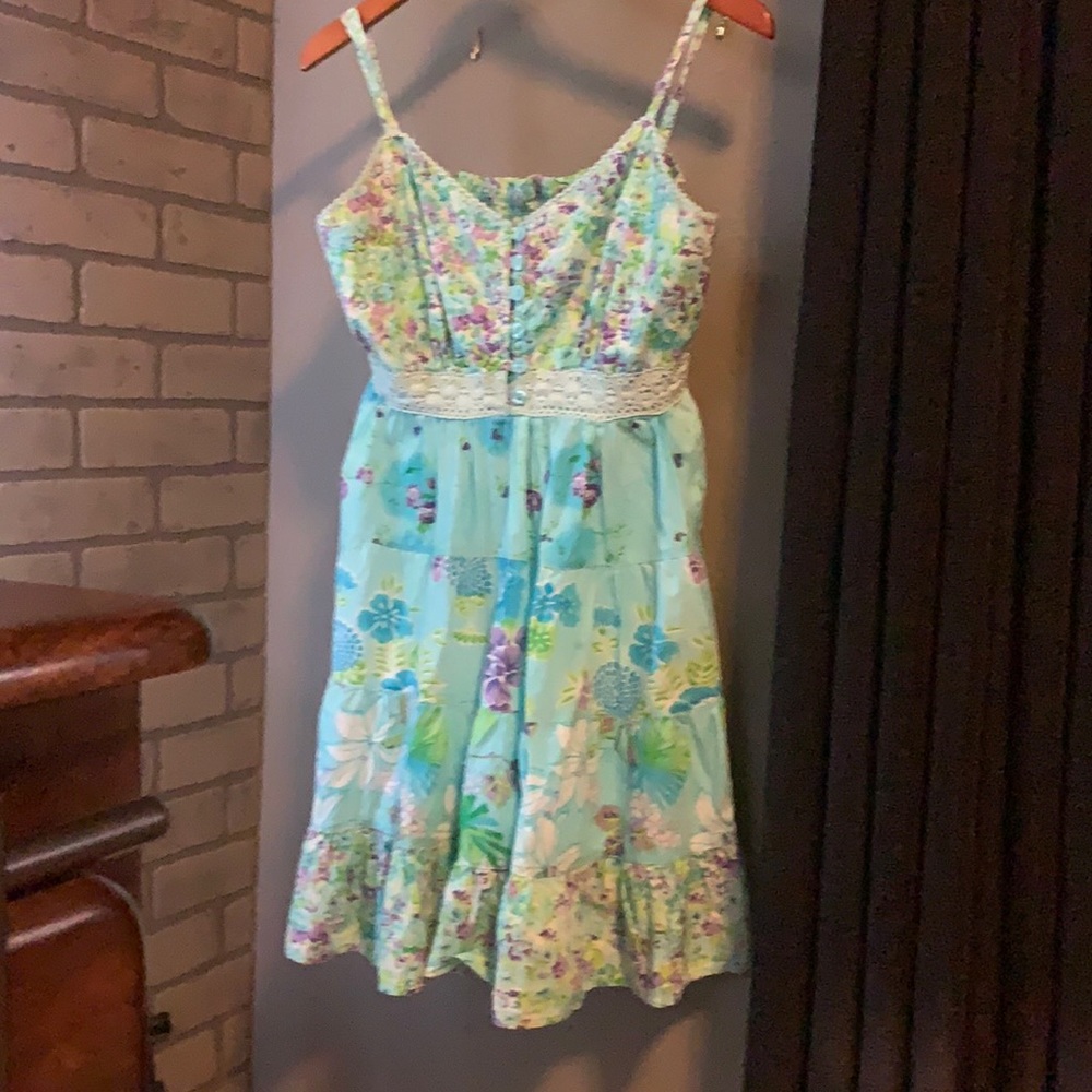 Spaghetti strap short sundress
